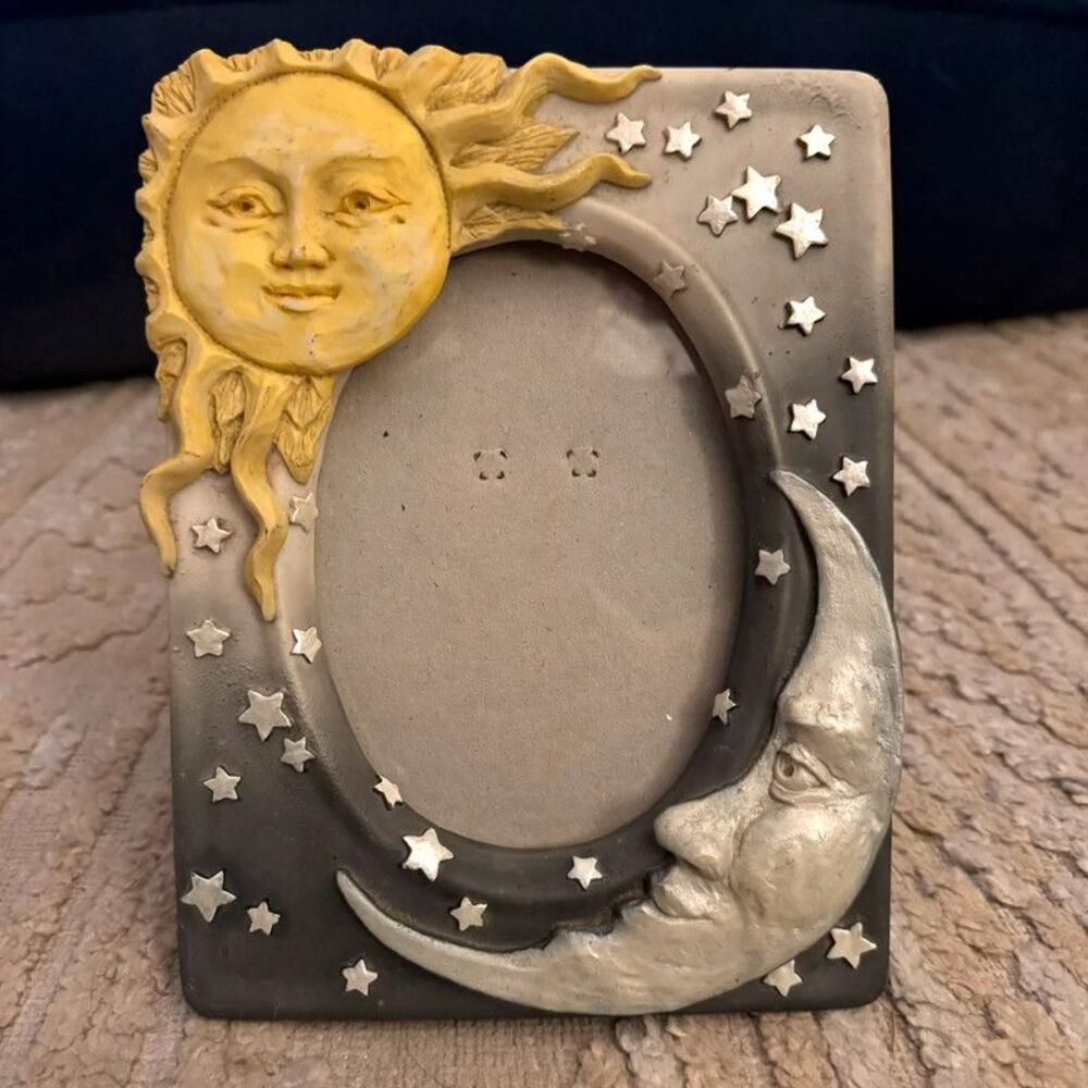 Vintage Frameology Sun Moon Stars Celestial Photo Frame FF-74457 90s Whimsigoth